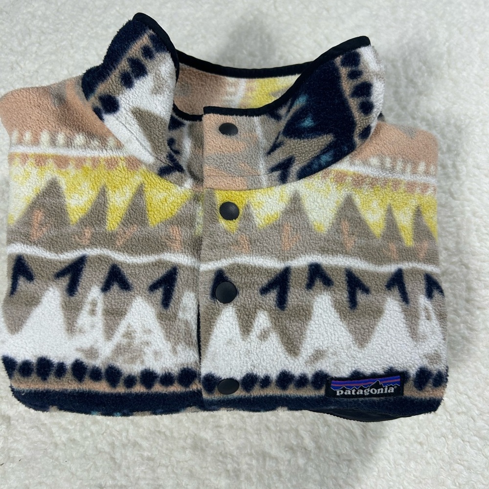 Patagonia Synchilla Snap-T XL Bandicoot Aztec Tribal Fleece Pullover